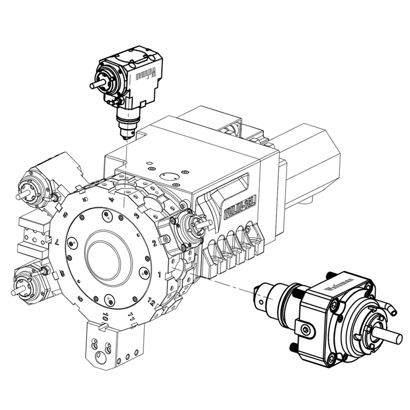 Power Tools Manual - Portautensili motorizzato ER20/25/32BMT per tornitura e